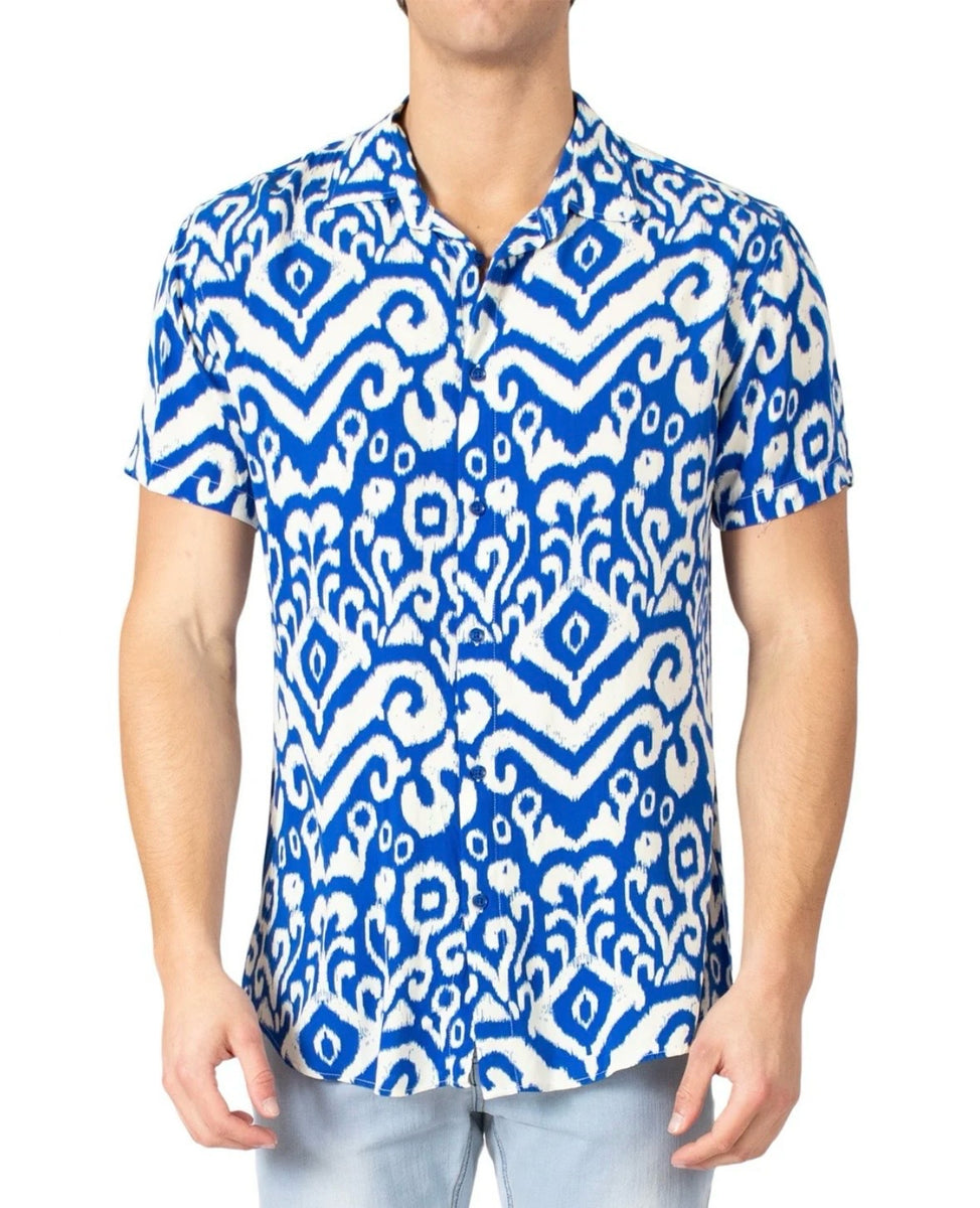 Short Sleeve Pocket Button Down - Tidal Blue main image 1